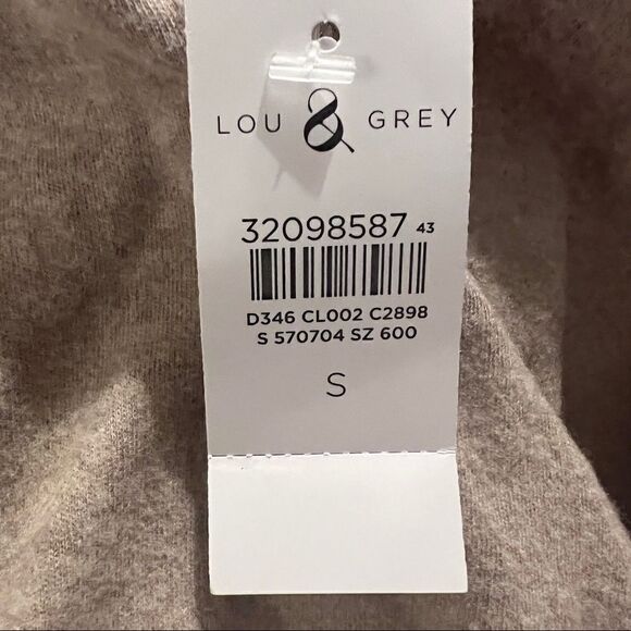 Lou & Grey NWT New Brushed Up Turtleneck Oversized Pocket Top Small - Picture 10 of 10
